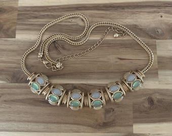 Zara faux jade stone adjustable belt size 30” NWOT all item prices include US tariffs