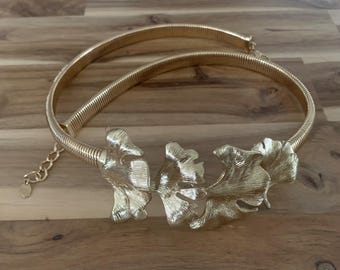 Zara Leaf Stretch belt size 28” NWOT all item prices include US tariffs