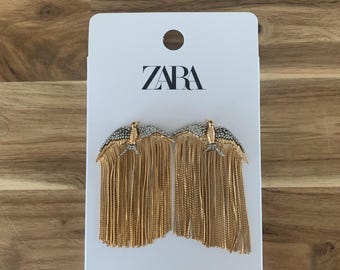 Zara Schwalbe Quaste Ohrringe Schmuck Geschenk NEU mit Etikett Alle Artikelpreise enthalten US-Zölle