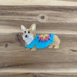 Erstwilder Charming Chaperone Brooch corgi dog pet animal Pin NWOT