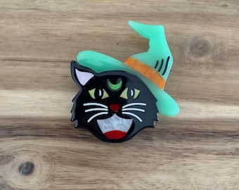 Erstwilder Hex Kitten Brooch Halloween pin NWOT all item prices include US tariffs