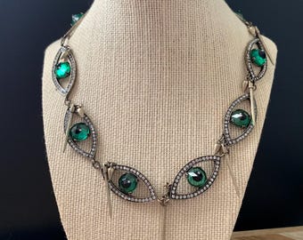 Collar con flecos de cristal vintage de Lulu Frost, 45 cm