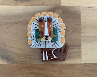 Erstwilder A Lion Named Roar Brooch Animal Pin NWOT all Item Prices Include Us Tariffs