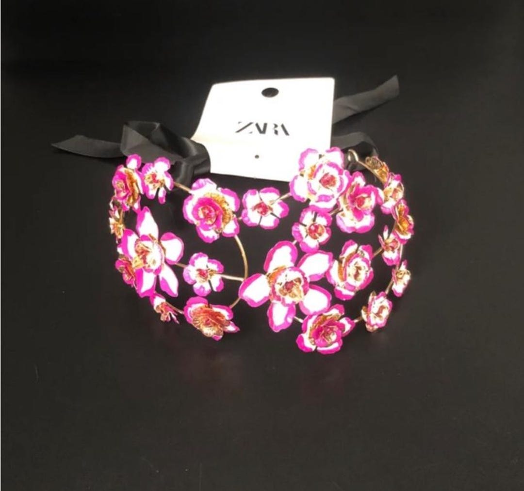 Zara Sparkly Flower Floral Headband Hair Jewelry Gift /all  display picture 1
