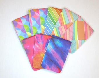 Handbound Soft Cover Pride Mini Notebook | Pocket Journal | Rainbow Variety Cover Design | 2.5" x 4.25" | 48 Lined Pages