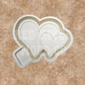 Double Hearts Silicone Car Freshie Mold