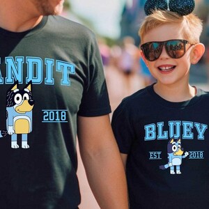 Bluey Est 2018 Shirt, Mothers Day Gift, Bluey Birthday Shirt, Bluey Family Shirt, Trending Shirt, Family Shirt, Bluey Characters Shirt