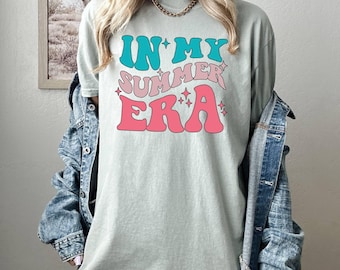 Camiseta "Comfort Colors", "En mi época de verano", "Día libre del profesor", "Receso de semestre", "Fin de curso", "Receso del profesor", "Verano del profesor"