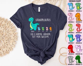 Custom Fathers Day Shirt, Daddysaurus Tee, Unclesaurus Tee, Grandpasaurus Tee, Dinosaur T-Shirt, Awesome Daddy Shirt, Dinosaur Kids Tee