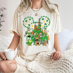 Camiseta de colores cómodos, camiseta de Toy Story, camiseta de San Patricio, camiseta del Sheriff Woody, camiseta de Buzz Lightyear, camiseta de San Patricio de Disney, camiseta de Jessie imagen 5