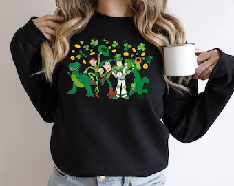 Toy Story St Patrick's Sweatshirt, St Paddy's Day Shirt, Buzz Lightyear Tee, St Patrick's Kids Tee, Lucky Shamrock Tee, Irish Day Sweatshirt