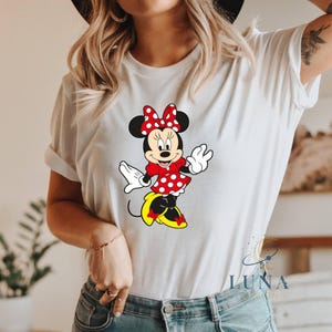 Minnie Sweatshirt, Disney Sweater, Retro Vibes, Cartoon Sweatshirt, Vintage Sweatshirts, Minnie Mouse Gift, Birthday Shirt, Disney T-shirt image 4