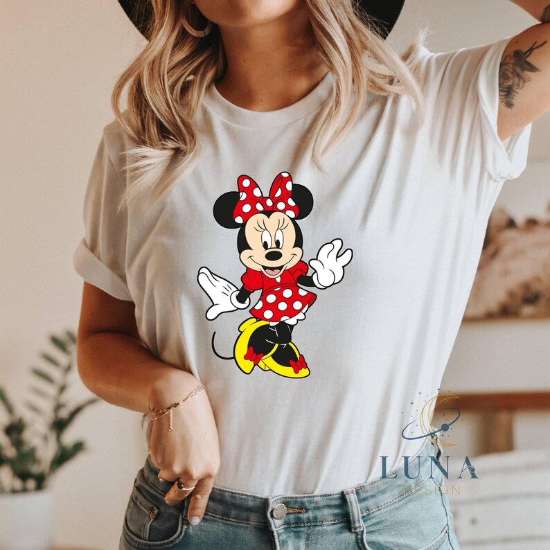 Minnie Sweatshirt, Disney Sweater, Retro Vibes, Cartoon Sweatshirt, Vintage Sweatshirts, Minnie Mouse Gift, Birthday Shirt, Disney T-shirt image 4
