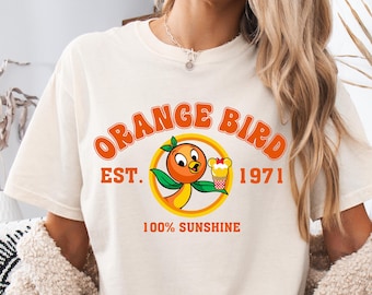 Orange Bird Retro T-Shirt, Vintage Sunshine Shirt, 1971 Est. Graphic Tee, Cute Summer Disney Inspired Shirt, Fun Gift for Disney Fans
