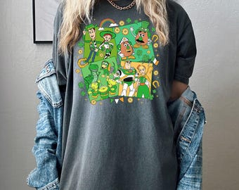 Comfort Color Shirt, Toy Story Shirt, Disney St Patrick's Tee, St Paddy's Shirt, Sheriff Woody Tee, Jessie Shirt, Saint Patrick Women Tee