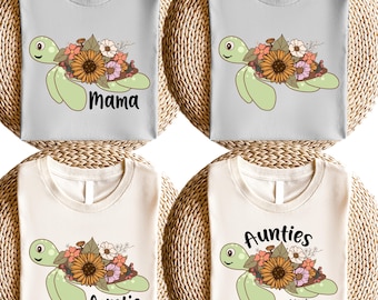 Customized Turtle Mama Shirts, Mothers Day Shirt With Kids Names, Turtle Mimi Shirt, Custom Nana Shirt, Custom Grandma Shirt, Turtle Gift