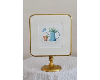 Watercolor Watering Can Mini Print