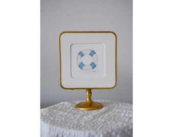 Mini lámina de salvavidas en acuarela