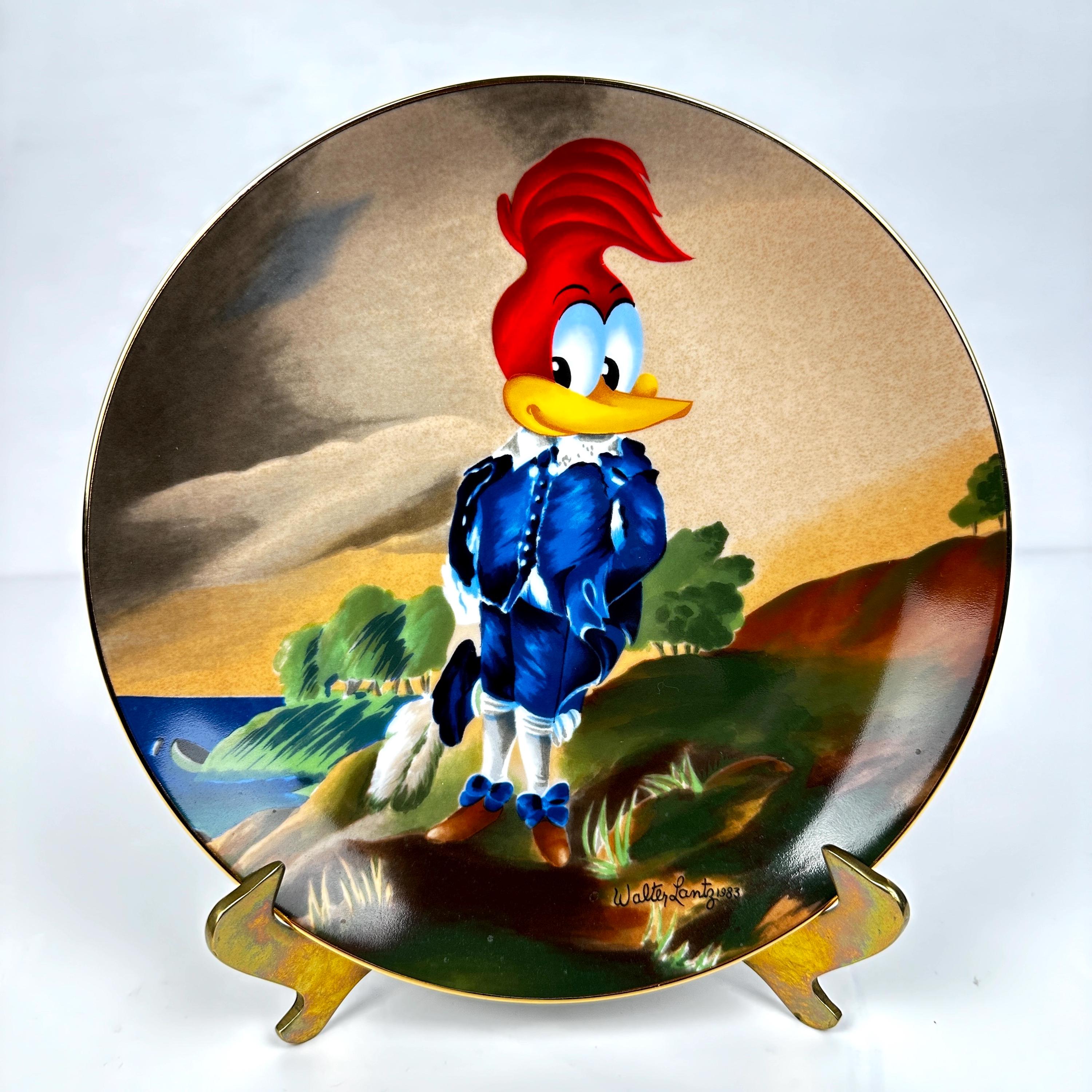 Assiette Mélamine Vintage Woody Woodpecker - Miramar Melmac 1979 - Très Bon état