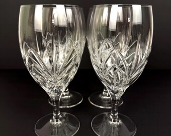 Set of 4 Marquis by Waterford "Caprice" Crystal Iced Tea Beverage Glasses - 19cm - Italy