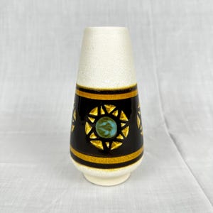 Vintage German Dumler & Breiden 135/15 Mid Century Starburst Vase 6&quot;