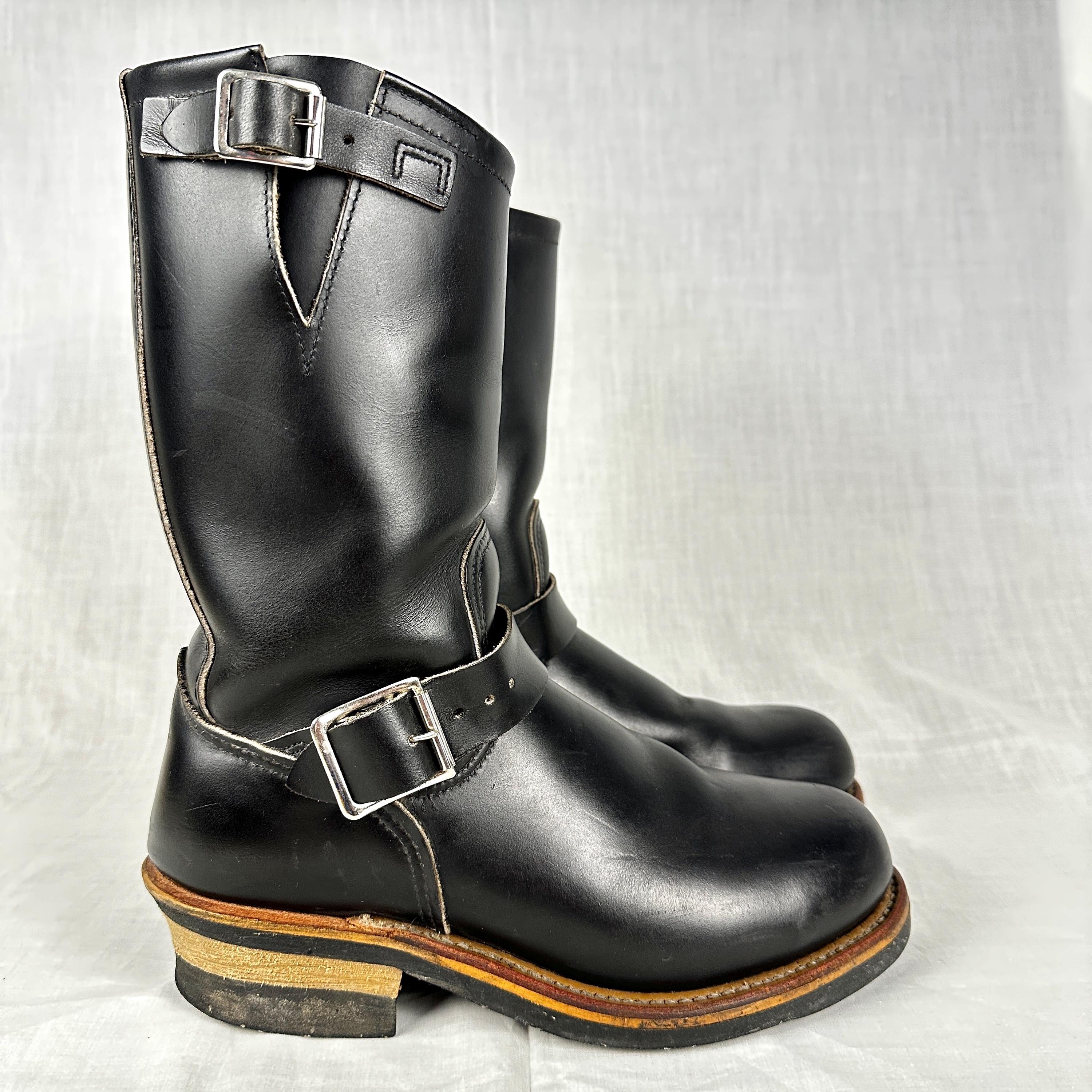 Red Wing Boots Engineer Boots Leather 2268 PT91 Black Size 6D