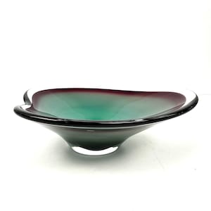 Paul Kedelv for Flygsfor Sweden &quot;Coquille&quot; Glass Bowl, Scandinavian Modern