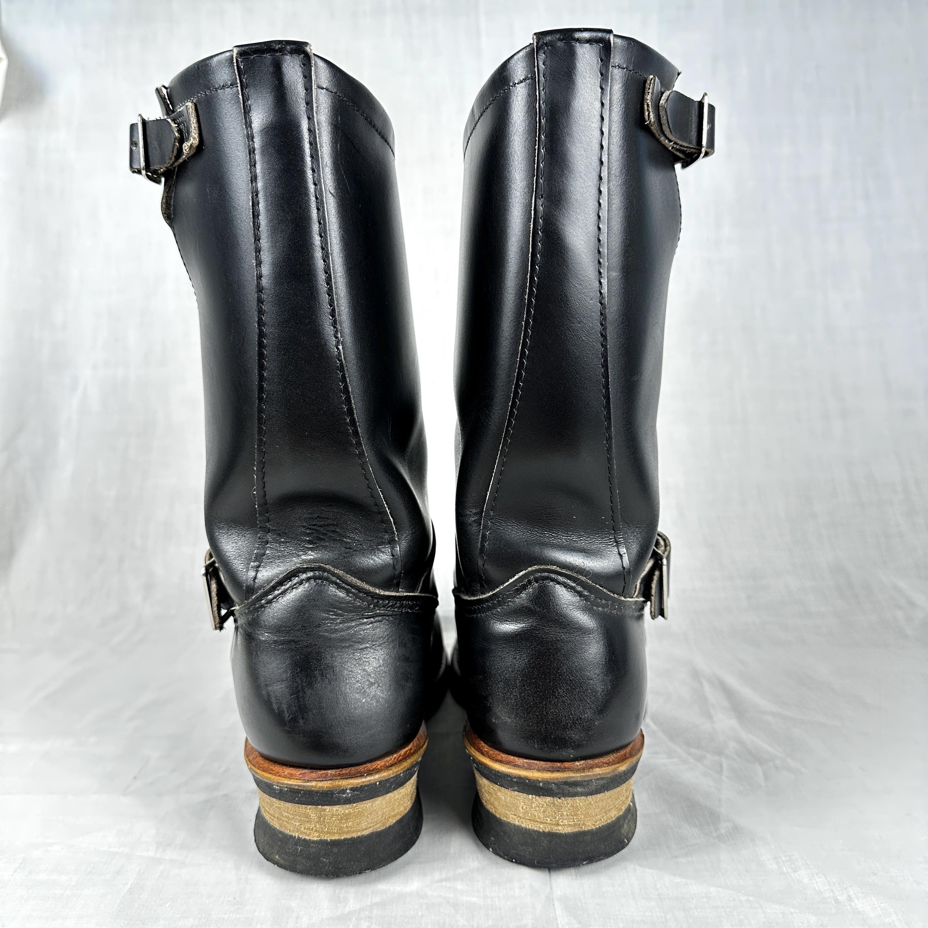 Red Wing Boots Engineer Boots Leather 2268 PT91 Black Size 6D