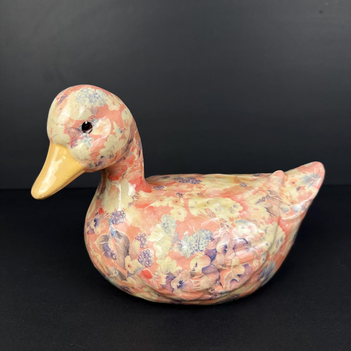Global Studios Sitting Decoupage Duck 9.5 Inches Long - Etsy