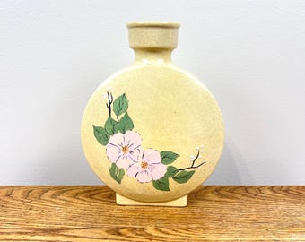 MCM 1960's Hand painted ceramic vase