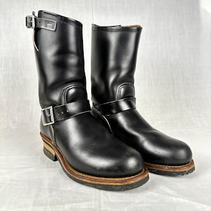 Red Wing Boots Engineer Boots Leather 2268 PT91 Black Size 6D Vintage in Great Condition