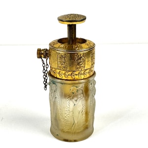 Atomizador de perfume Lalique Art Nouveau completo de 1920 fabricado en Francia