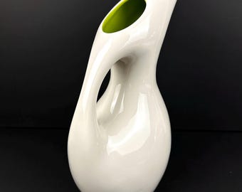 1980年代のヴィンテージミッドセンチュリーモダン/アールデコスタイルのウォータージャグ