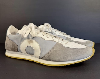 Oliver Cabell Runner sneaker in a fog gray and white colorway Size 42EU Made in Italy Never Worn