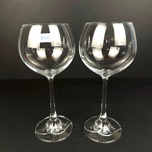 Vintage Schott Zwiesel Crystal Wine glass Set of Two