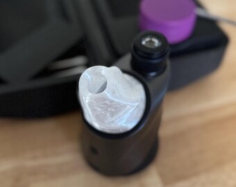 Short Twisted Dry Top for Puffco Peak/Pro in Unbreakable Flexible Rubber