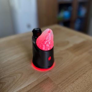 Short Wavy Dry Top for Puffco Peak/Pro in Unbreakable Flexible Rubber