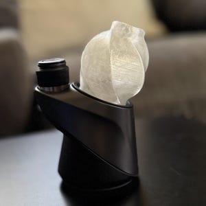 Short Twisted Dry Top for Puffco Peak/Pro in Unbreakable Flexible Rubber
