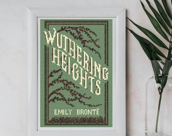 Wuthering Heights Book Cover Cross Stitch Pattern