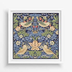 DMC BL1174/77 いちご泥棒 ウィリアム・モリス作 - V & A クロス