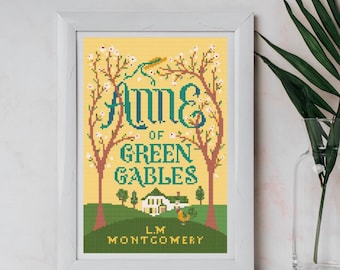 Anne of Green Gables Book Cover Cross Stitch Pattern