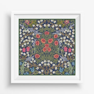Blackthorn William Morris Cross Stitch Pattern