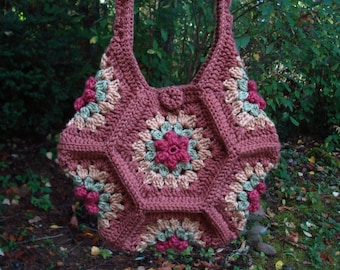 Posy Patch Bag – PA-207 - Crochet Pattern PDF