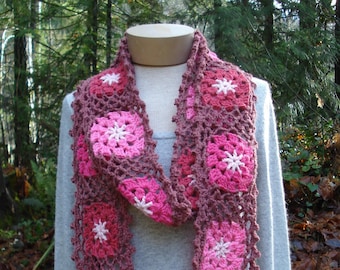 Cherry Chip Scarf - PA-312 - Crochet Pattern PDF