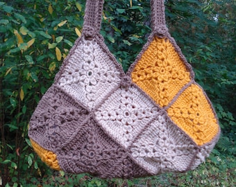 Harmonizing Motifs Bag - PA-221 - Crochet Pattern PDF