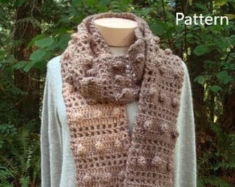 Popcorn Ladder Scarf - PA-329