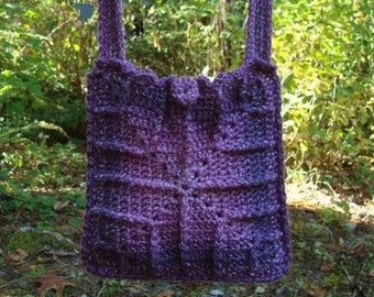 Plum Spectacular Crossbody Bag - Crochet Pattern PDF - PA-232