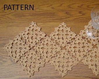 Emilia Motif Table Runner - PH-205 - Crochet Pattern PDF