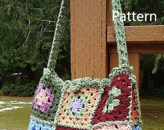 Classic Boho Shoulder Bag - PA-233 - Crochet Pattern PDF