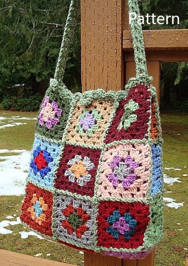 Classic Boho Shoulder Bag PA-233 Crochet Pattern PDF - Etsy